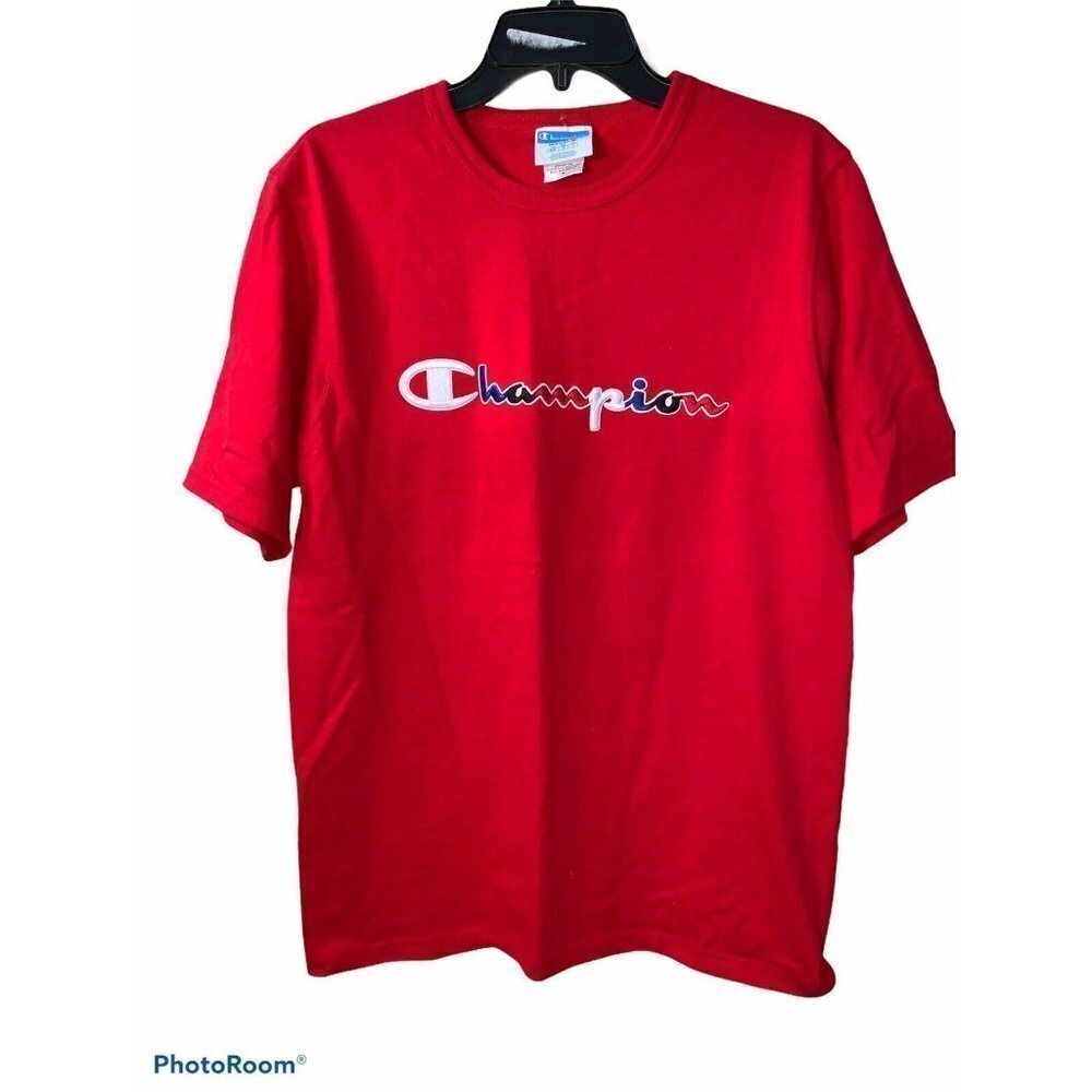 Champion embroidered t-Shirt red nWOTs vintage look B1